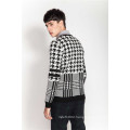 Custom Round Neck Jacquard Pullover Sweater for Men